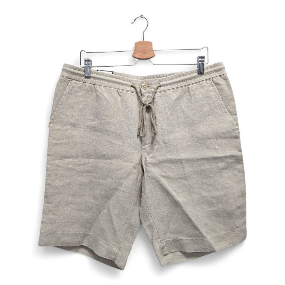 Alberto Men's House-K Tapered Fit Solid Golf Shorts Size 36 Beige NWT